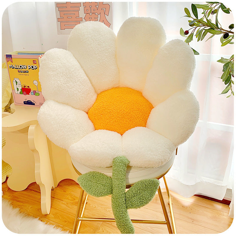 Flower Seat Cushion Lumbar Support Chair