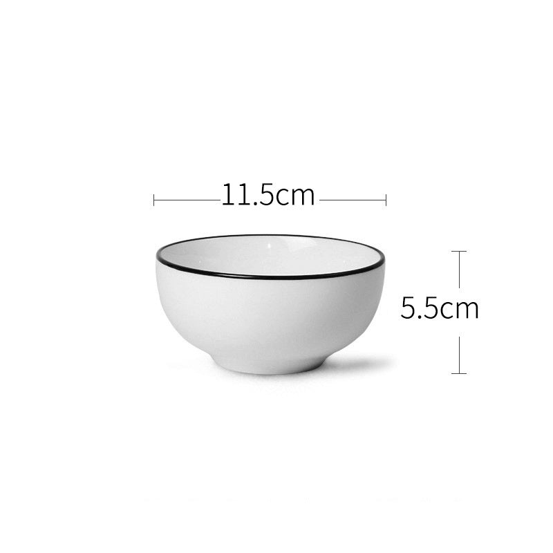 Japanese Ceramic Rice Bowl Household Tableware Set