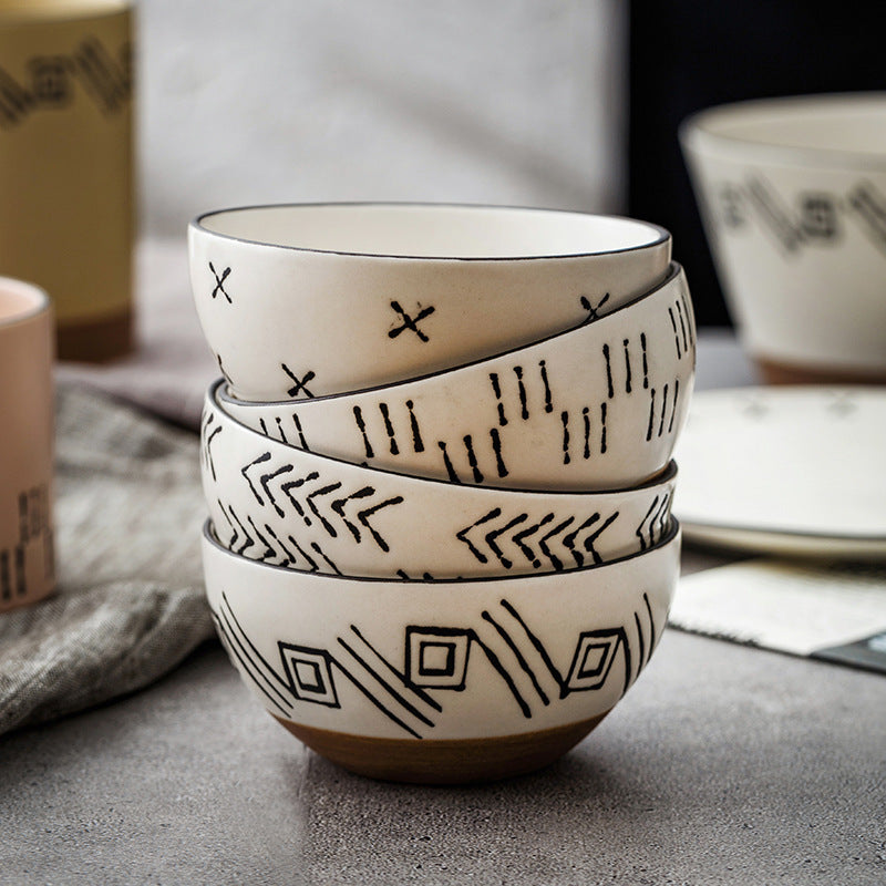 Japanese-style Parent-child Breakfast Small Bowl For Children